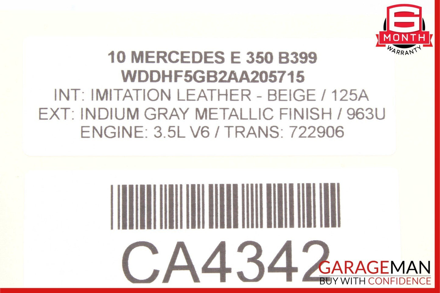 08-16 Mercedes W212 E350 E250 C350 Front Right Door Window Regulator Motor Unit