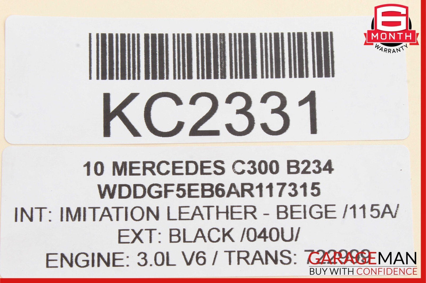 08-14 Mercedes W204 C300 Rear Left Driver Side Door Lock Latch Actuator OEM