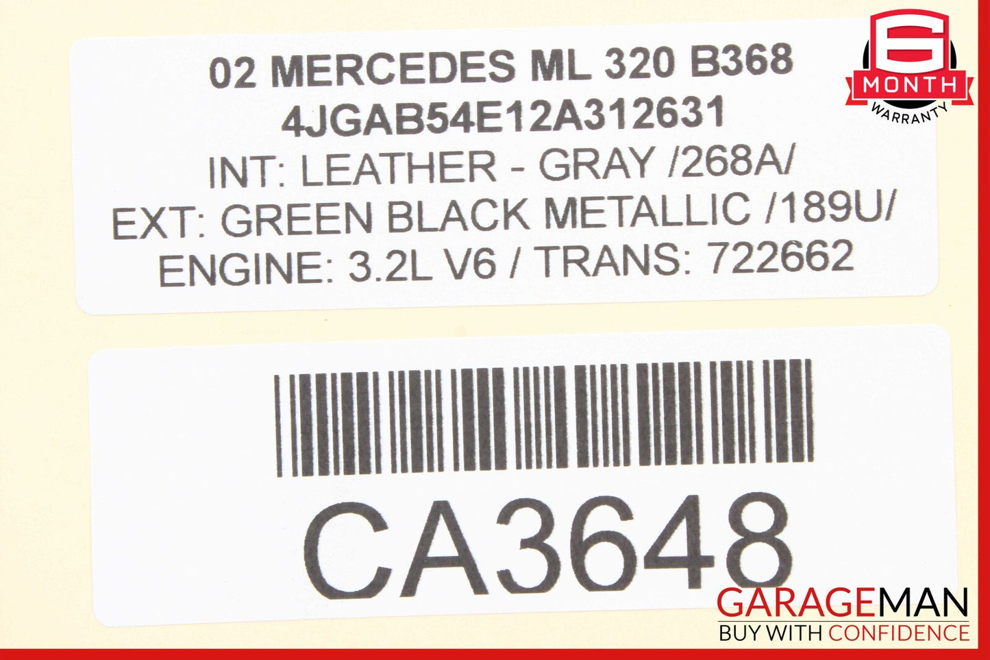 98-05 Mercede W163 ML320 ML500 Front Right Top Upper Control Arm 1633330101 OEM