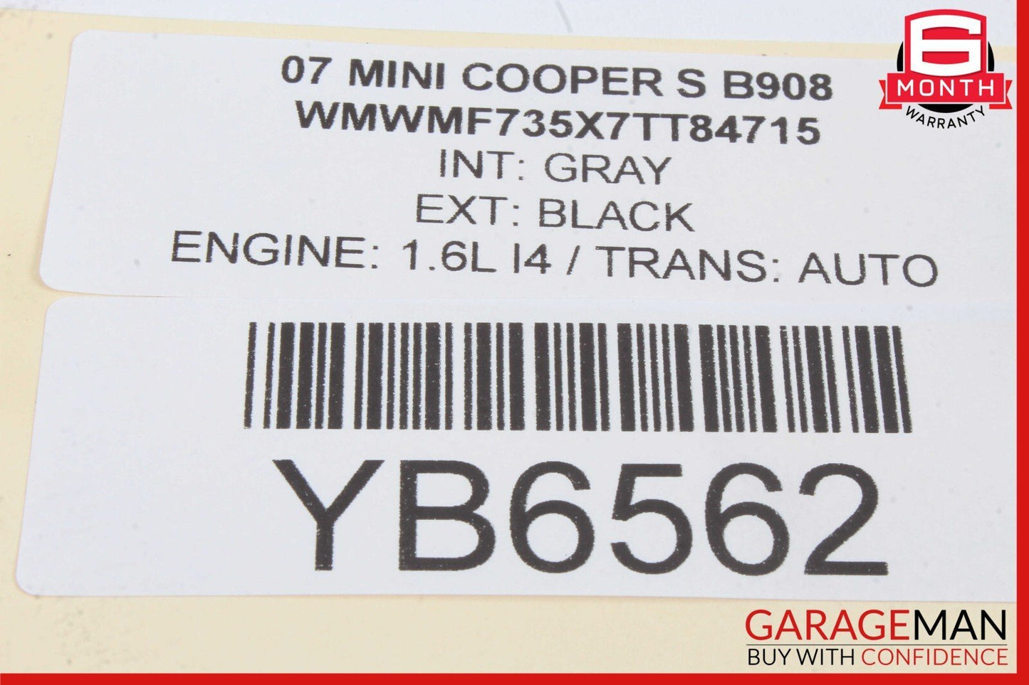 07-10 Mini Cooper Rear Left Taillight Indicator 2751307