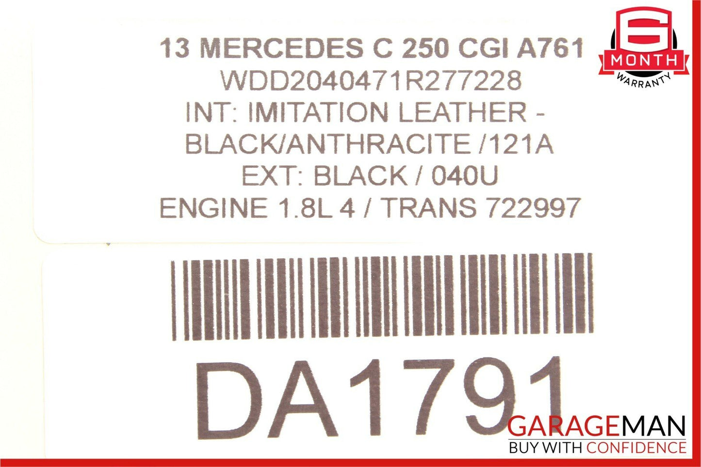 08-11 Mercedes W204 C250 C350 Front Left Driver Side Door Lock Latch Actuator