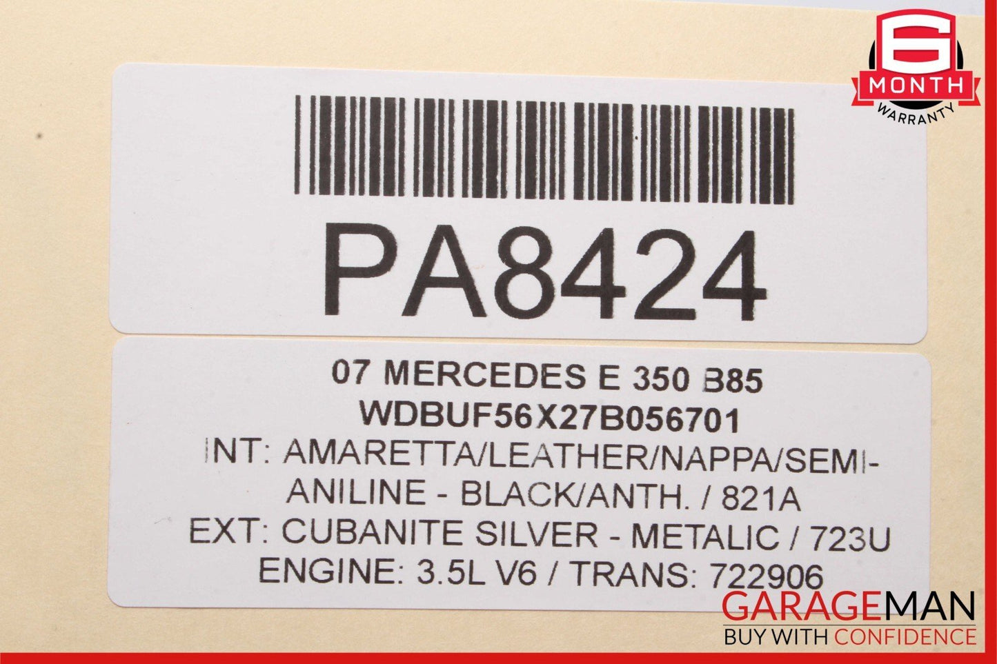 05-11 Mercedes SLK350 E350 RWD 7G Automatic Transmission Assembly 722.906 177k
