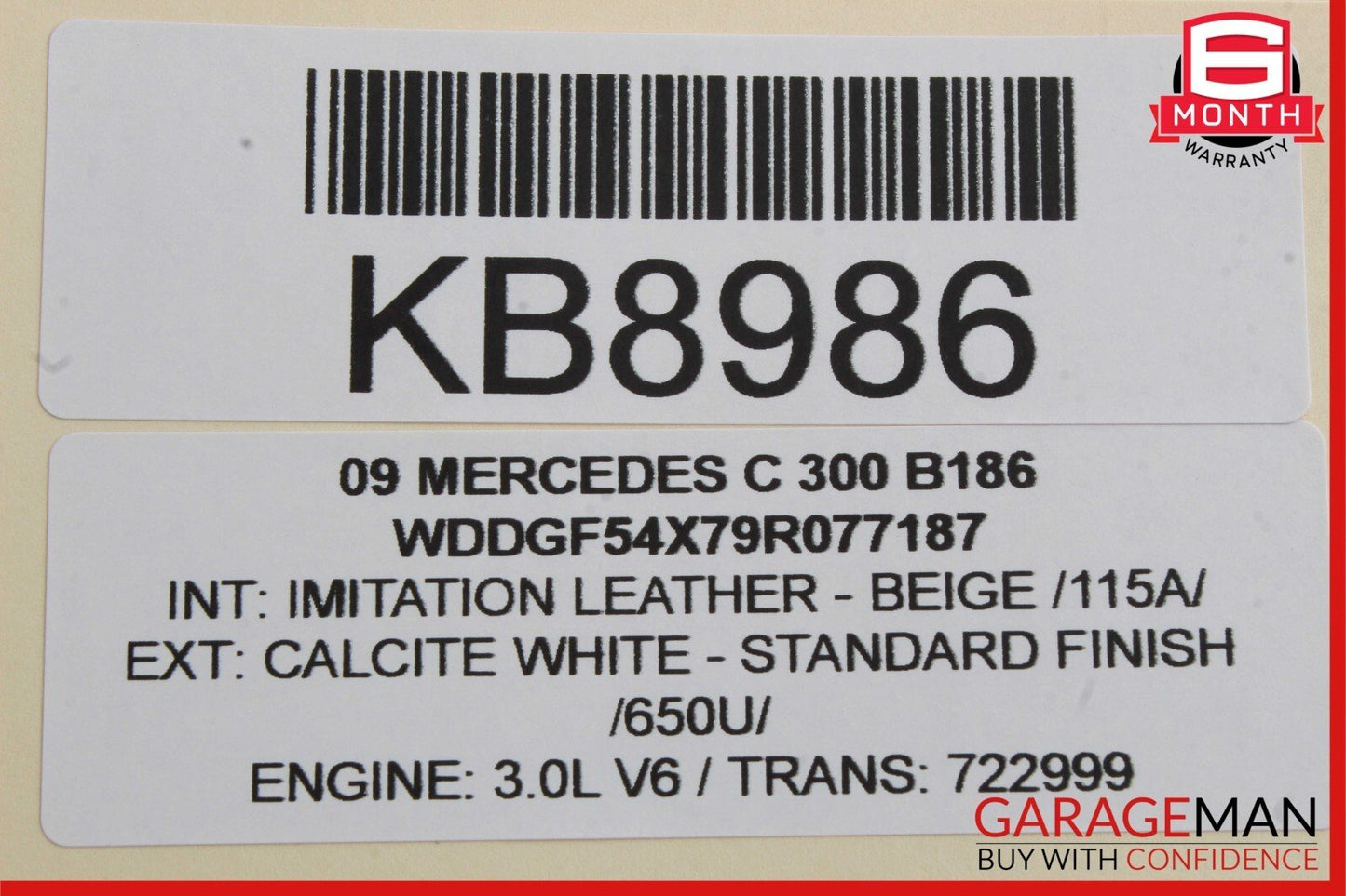 08-14 Mercedes W204 C250 C300 Rear Right Side Door Lock Latch Actuator OEM