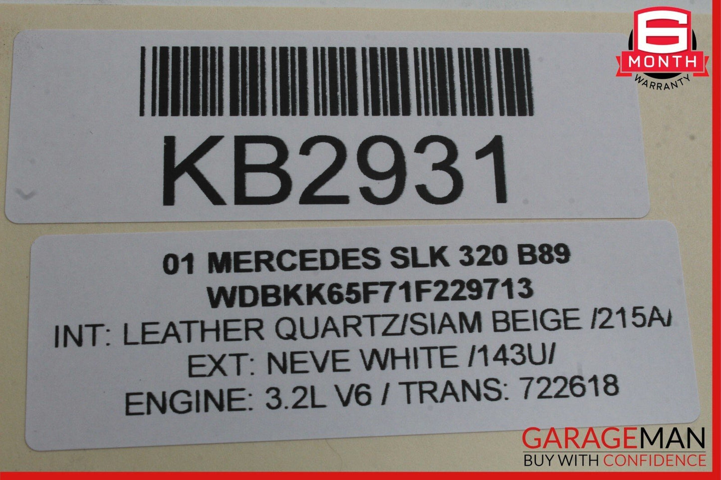 97-04 Mercedes R170 SLK320 Rear Left & Right Door Sound Speakers Set of 2 Pc