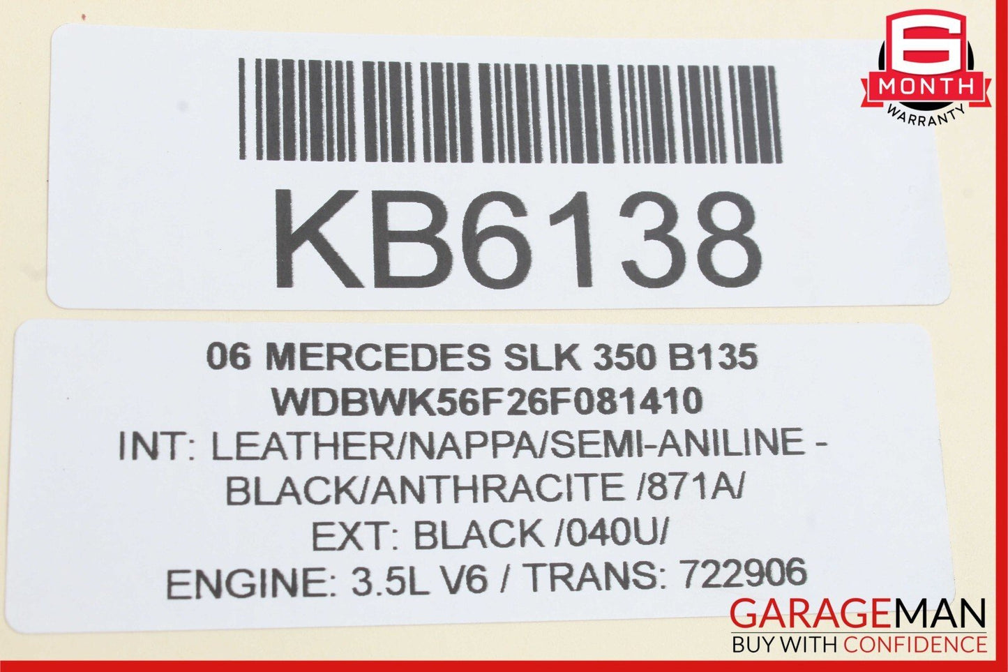 05-11 Mercedes R171 SLK350 C230 Front Right Side Lower Control Arm OEM