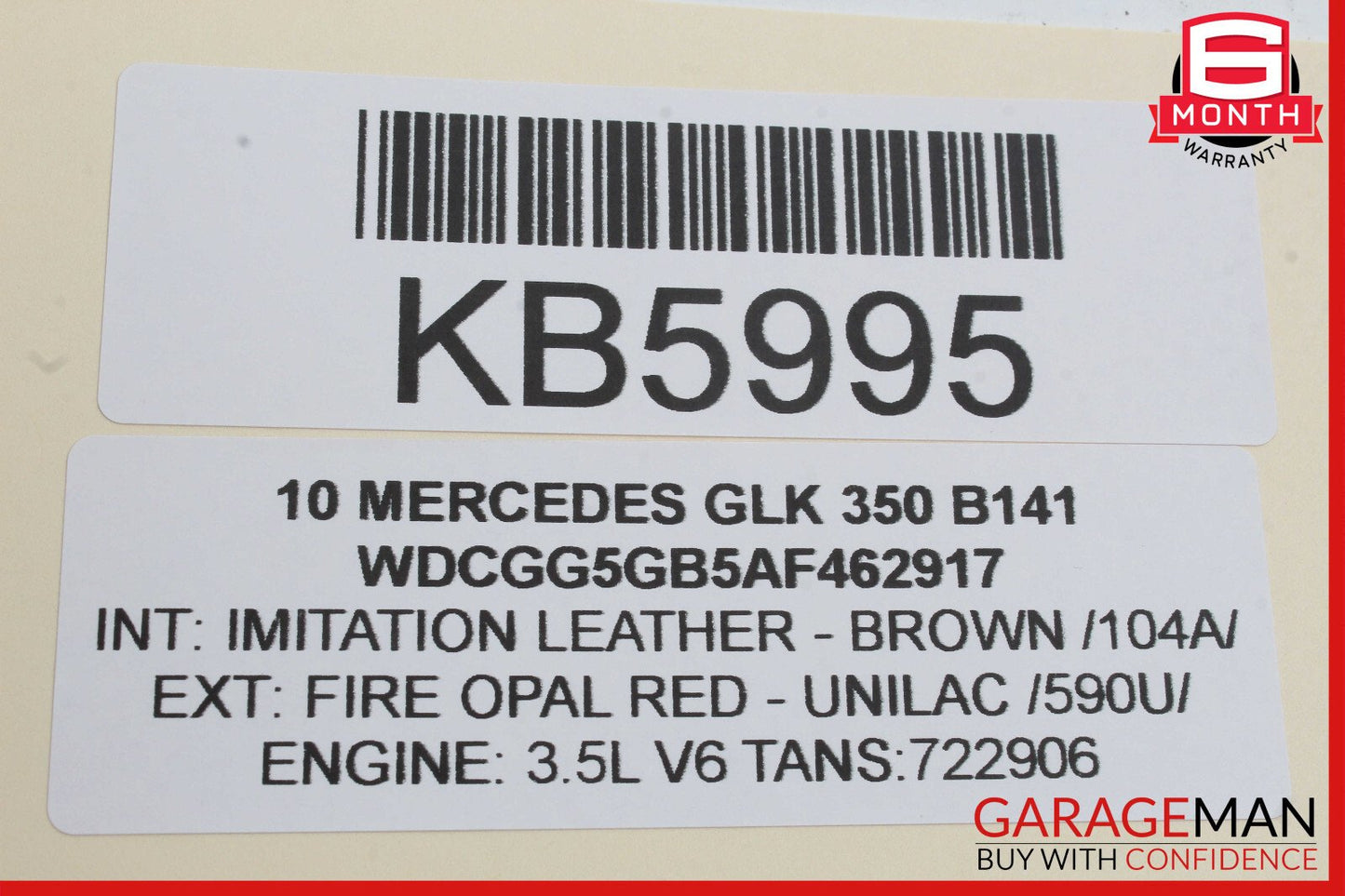 08-16 Mercedes X204 GLK350 C300 Rear Left Door Window Regulator Motor OEM