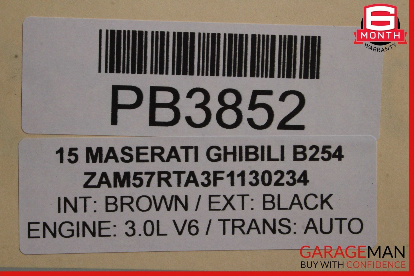 14-17 Maserati Ghibli Rear Suspension Sub Frame Crossmember Cross Member Assy
