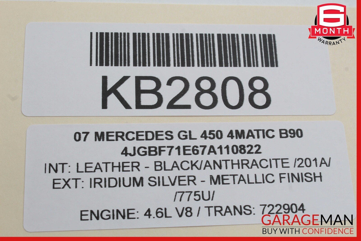06-12 Mercedes X164 GL450 4MATIC DVD Player Video Splitter 1646800614 OEM