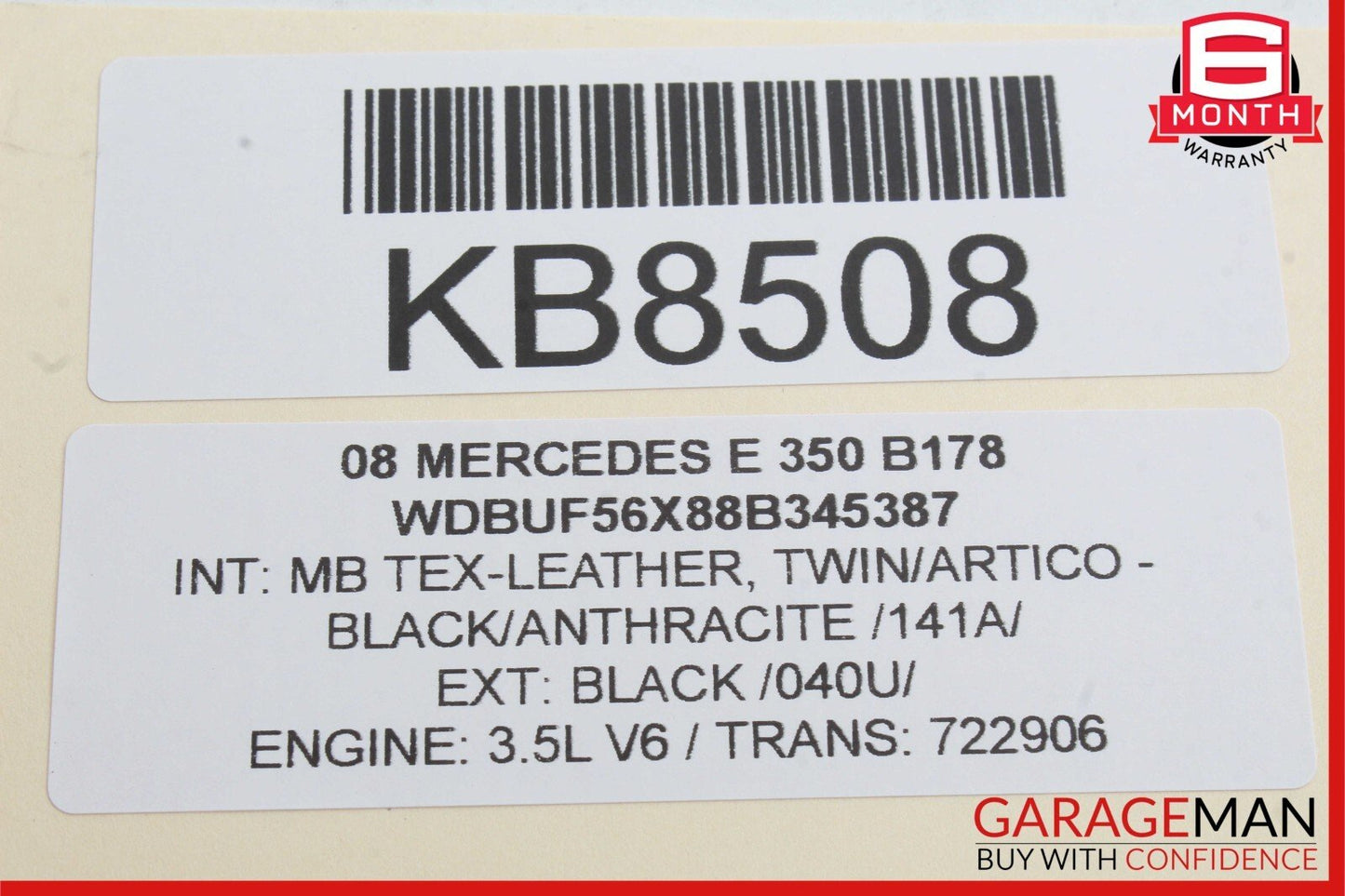 03-09 Mercedes W211 E320 E350 E500 Rear Left Door Lock Actuator Keyless Go OEM