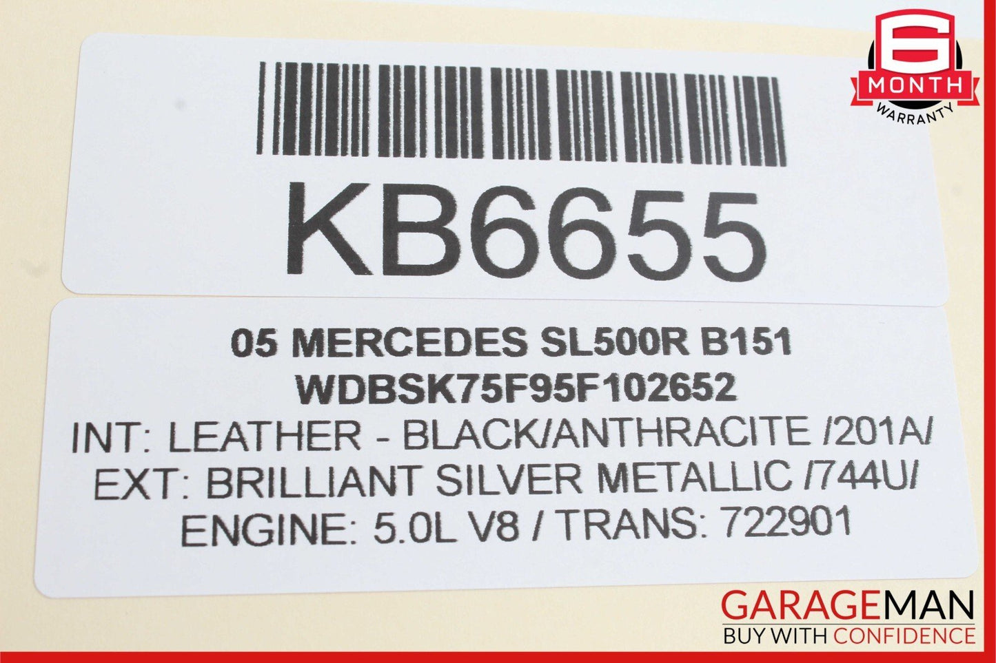 03-12 Mercedes R230 SL500 SL55 AMG Front Right Side Door Control Module Unit OEM