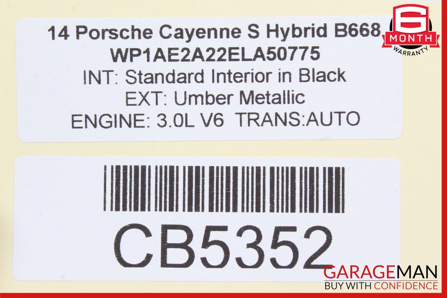 11-18 Porsche Cayenne 958 Hybrid S Parking Buzzer Sensor Speaker 7PP035709A OEM