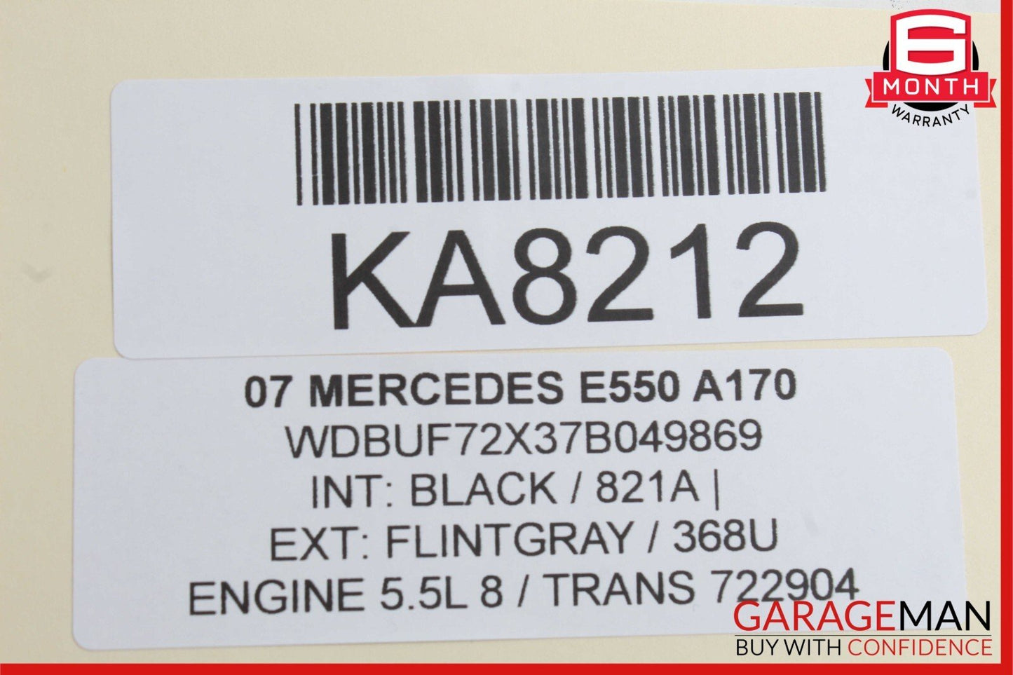 06-09 Mercedes W219 CLS500 E550 4 Spoke Steering Wheel Black OEM