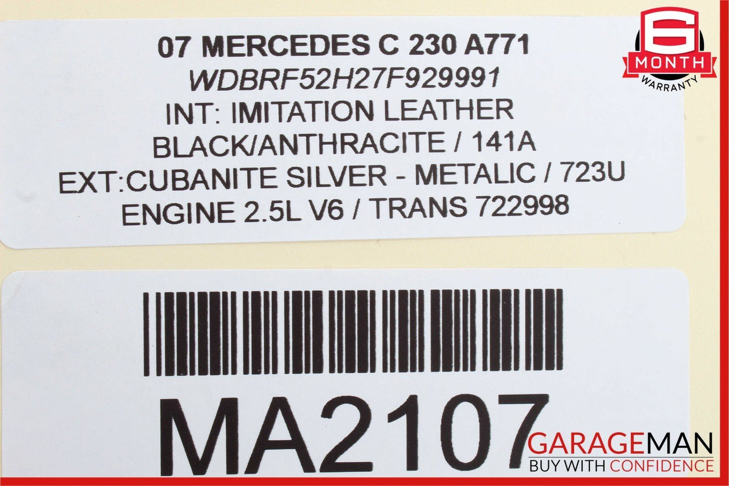 05-07 Mercedes W203 C230 C55 AMG Dash Hazard Door Lock ESP Control Switch Module