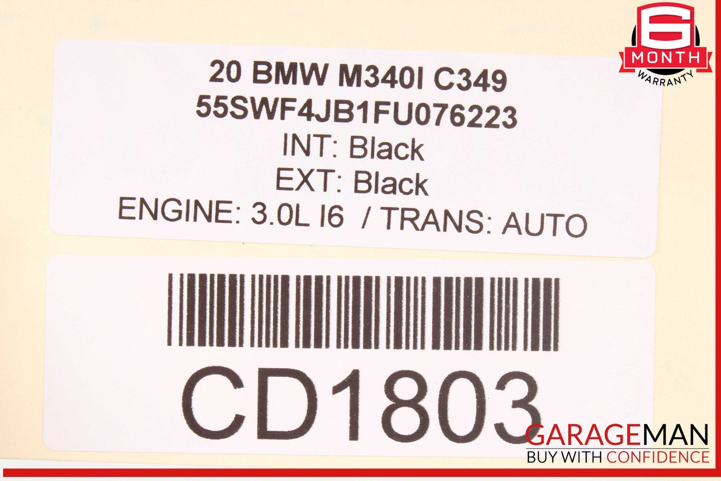 19-24 BMW M340i G20 Rear Bumper Reinforcement Impact Bar Rebar Beam OEM