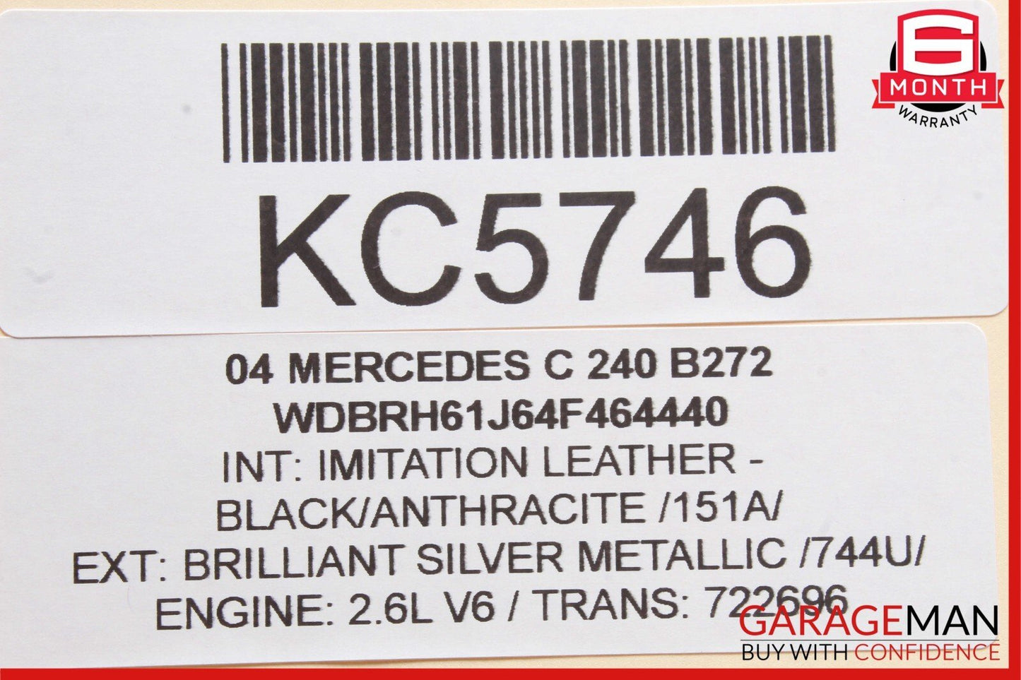 01-07 Mercedes W203 C240 C230 C320 Rear Right Door Control Module 2038202285 OEM