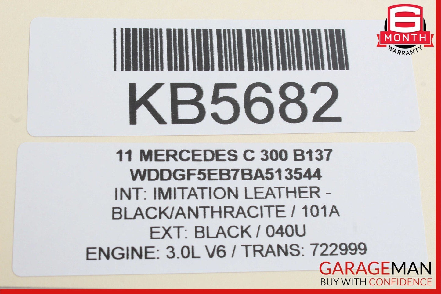08-11 Mercedes W204 C300 Rear Left Driver Side Exterior Door Handle Black OEM