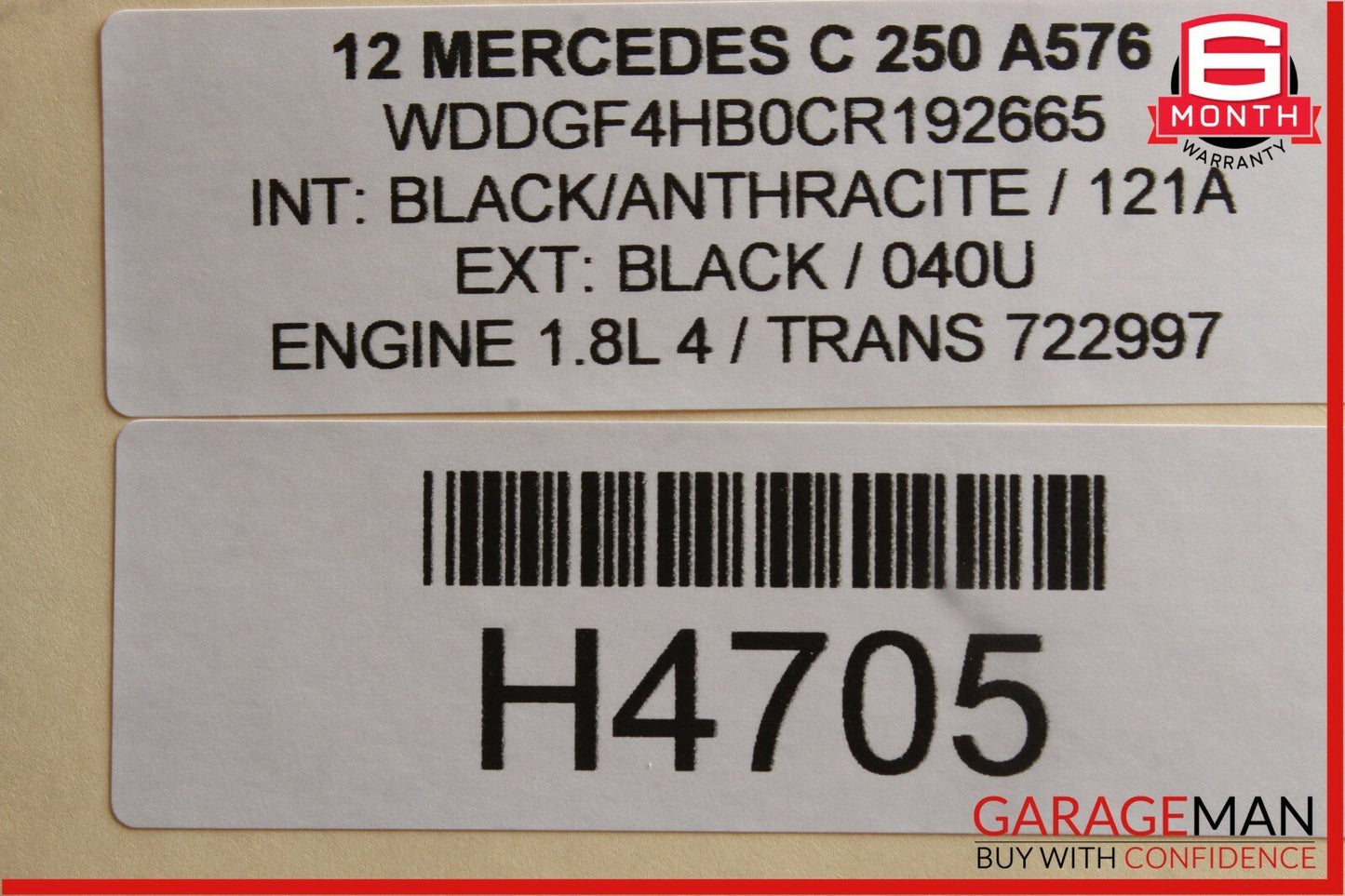 08-14 Mercedes W204 C250 C300 Front Right Side Door Window Regulator Motor