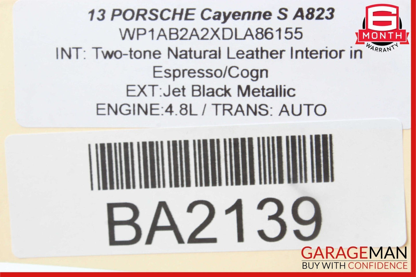 11-17 Porsche Cayenne 958 Rear Right Passenger Side Suspension Upper Control Arm