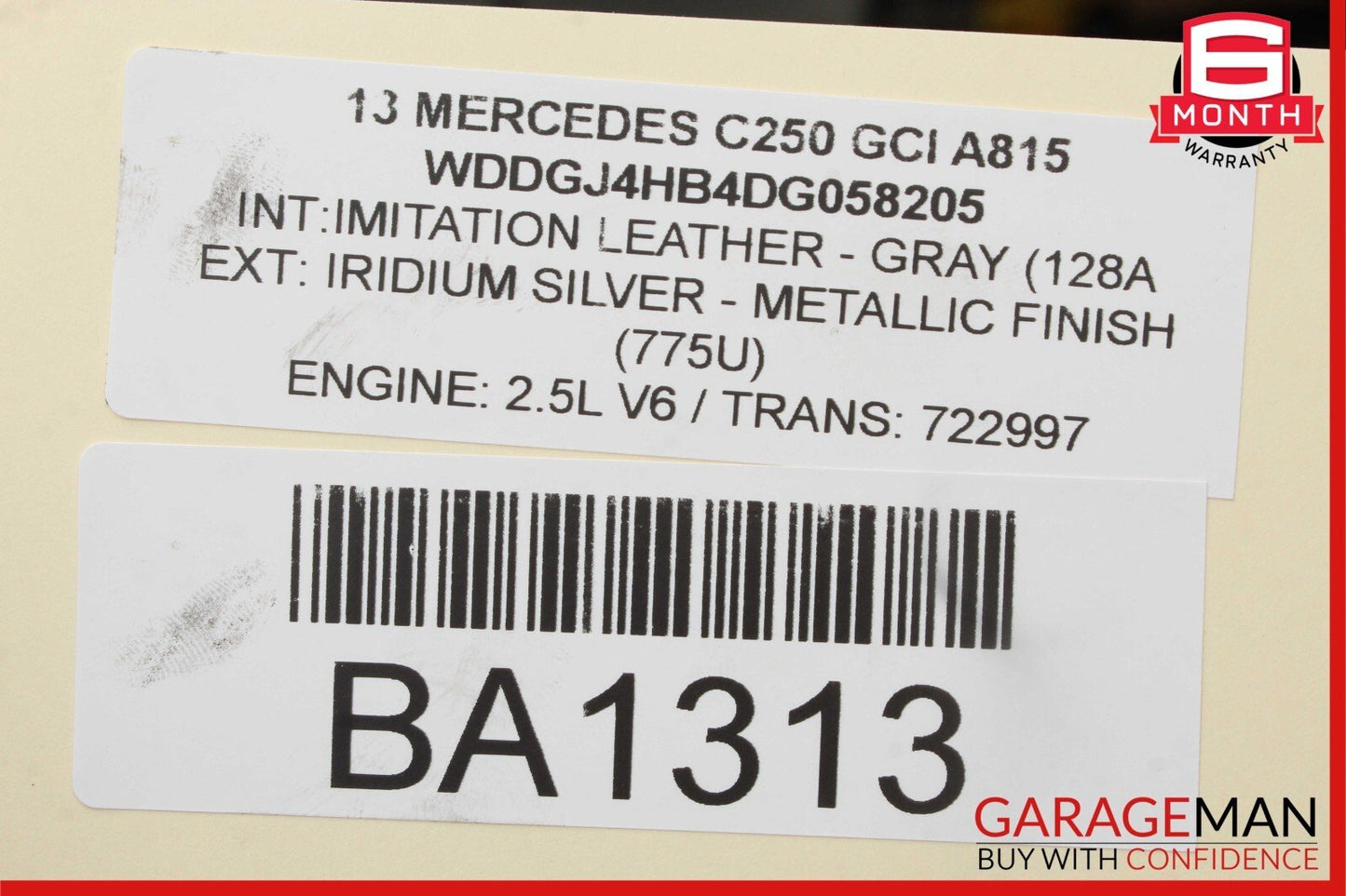 08-15 Mercedes W204 C250 C300 Trunk Lid Latch Lock Actuator 2047500185 OEM
