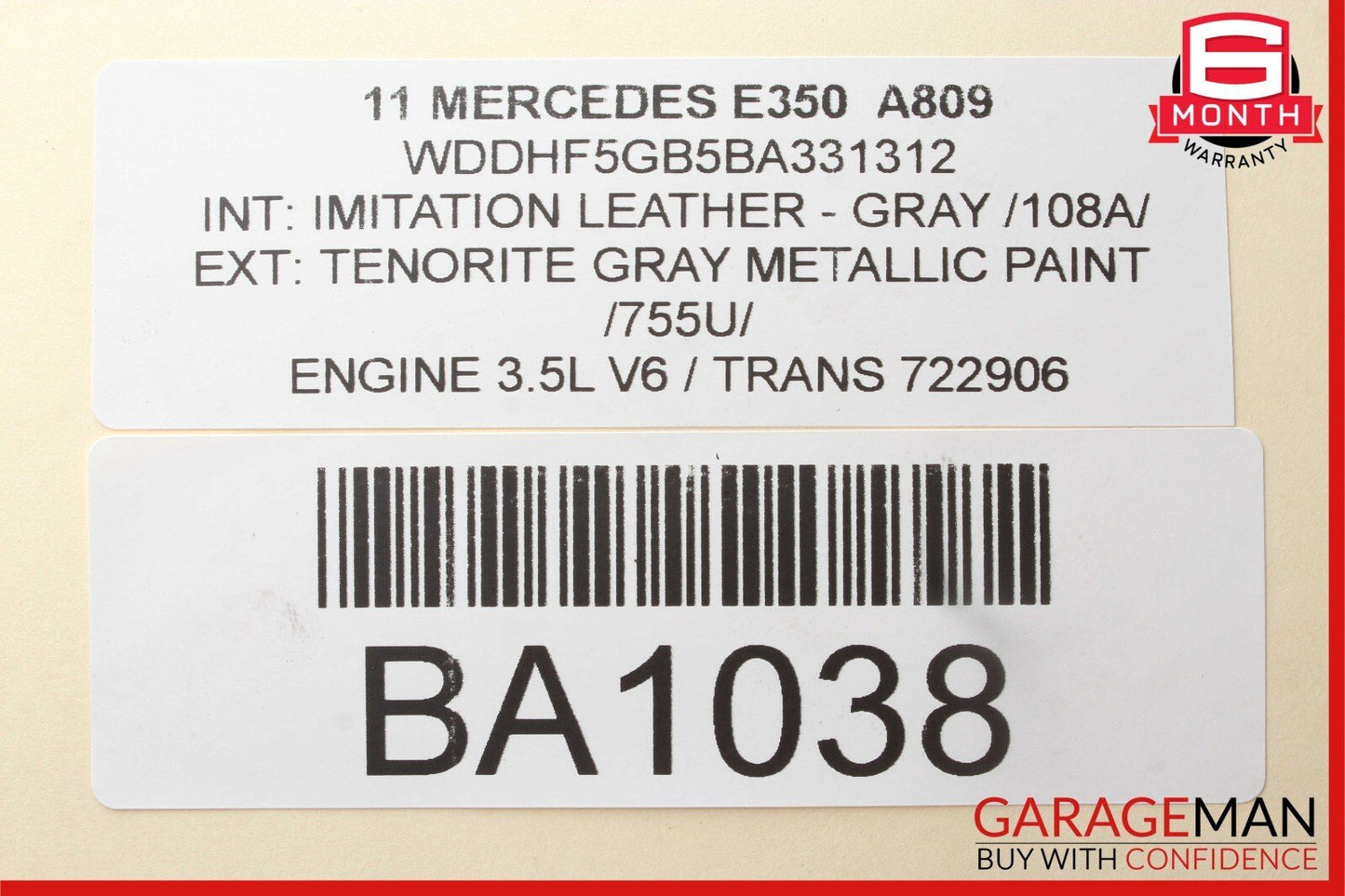 08-16 Mercedes W212 E400 E350 C300 Coolant Reservoir Overflow Expansion Tank OEM