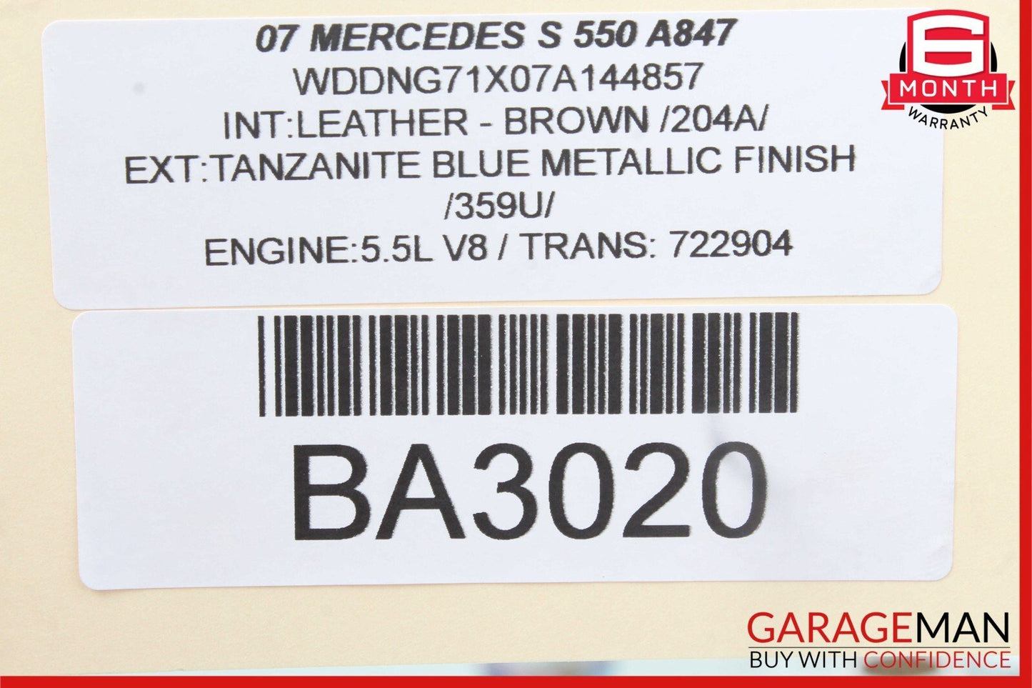 07-10 Mercedes CL550 S550 Speedometer Instrument Odometer Cluster Gauge