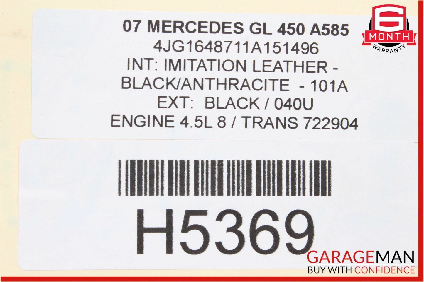 07-12 Mercedes X164 GL450 Right Side Running Board Rocker Panel Step