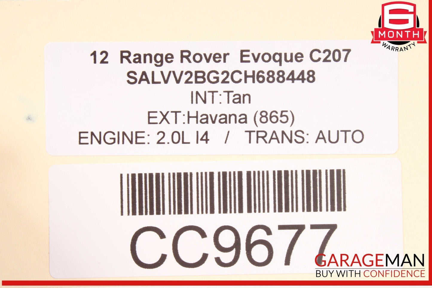 12-15 Land Rover Range Rover Evoque L538 Rear Differential Axle Carrier OEM