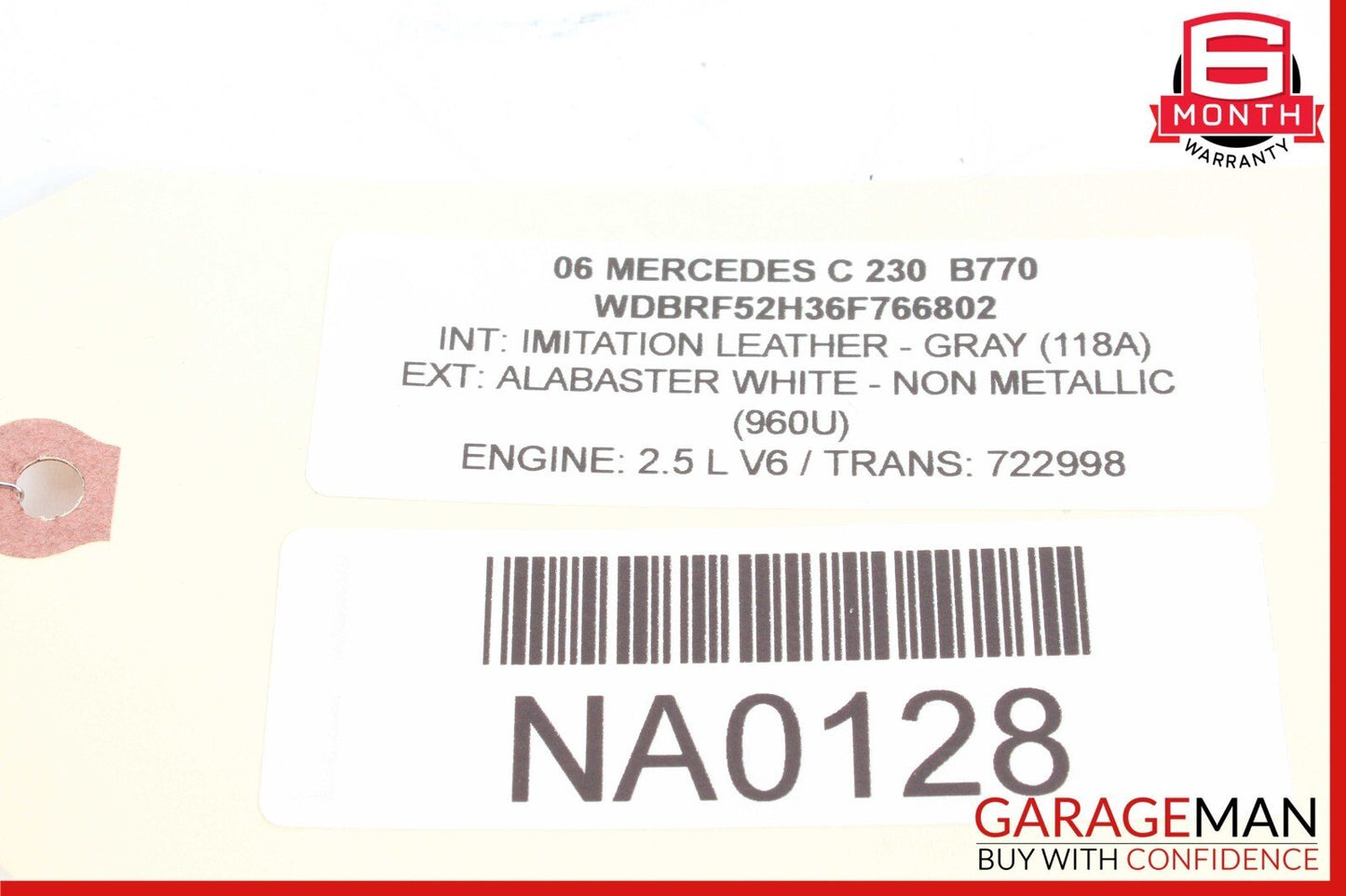 03-05 Mercedes W203 C230 SLK230 Supercharger Throttle Body Valve 1110980109 OEM