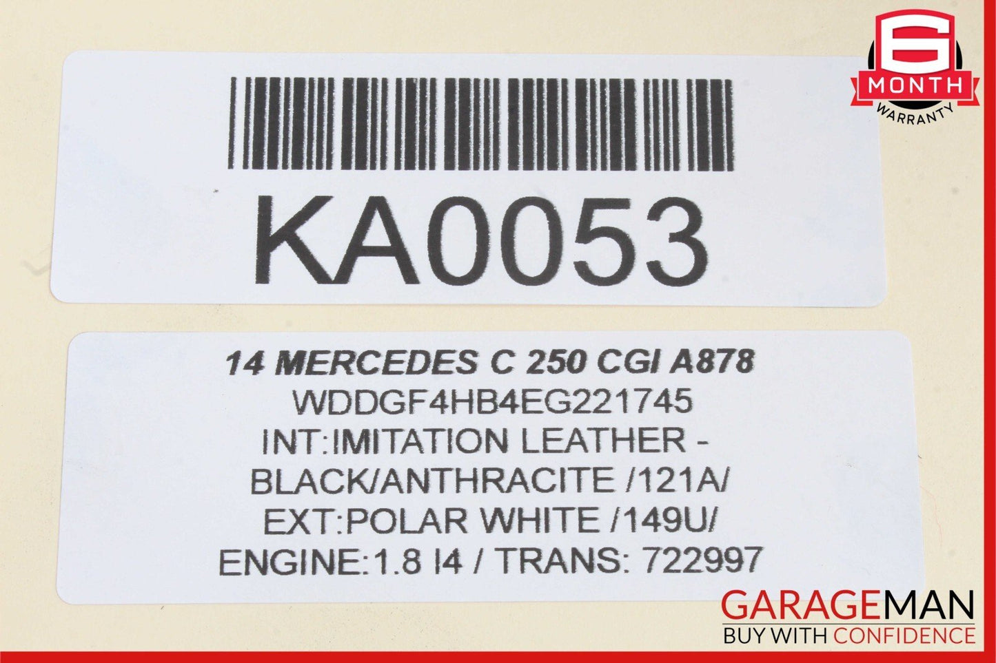 08-14 Mercedes W204 C250 C300 C63 AMG Gear Shift Shifter Selector Box RWD