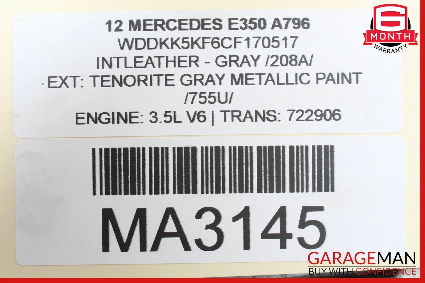 12-15 Mercedes W212 E350 C300 GLK350 ECU Engine Control Module Unit OEM