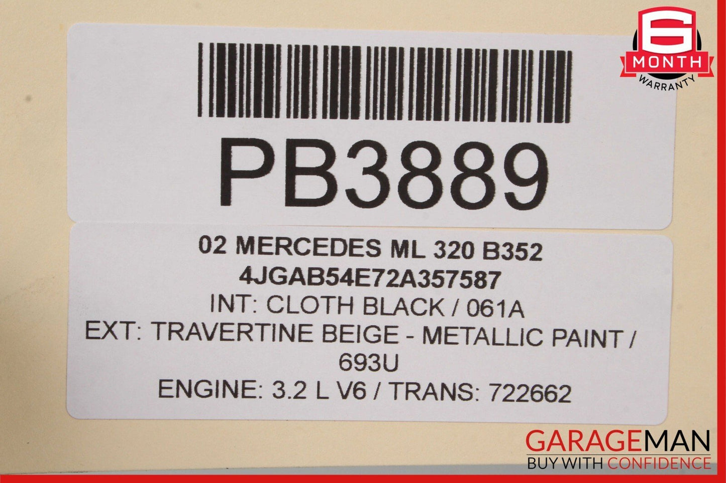 98-05 Mercedes W163 ML500 ML350 Rear Differential Diff Axle Carrier