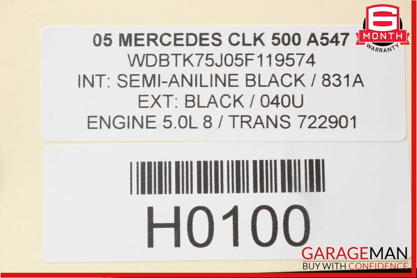 03-09 Mercedes W209 CLK500 Rear Left Seatbelt Seat Belt Retractor Black