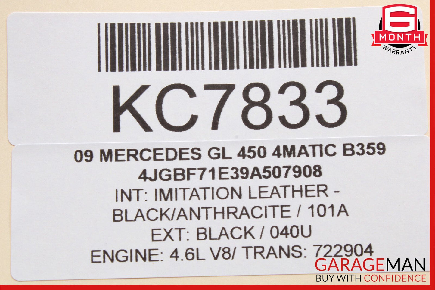 06-12 Mercedes X164 GL450 ML63 ML350 Keyless Go Control Module 1648203985 OEM