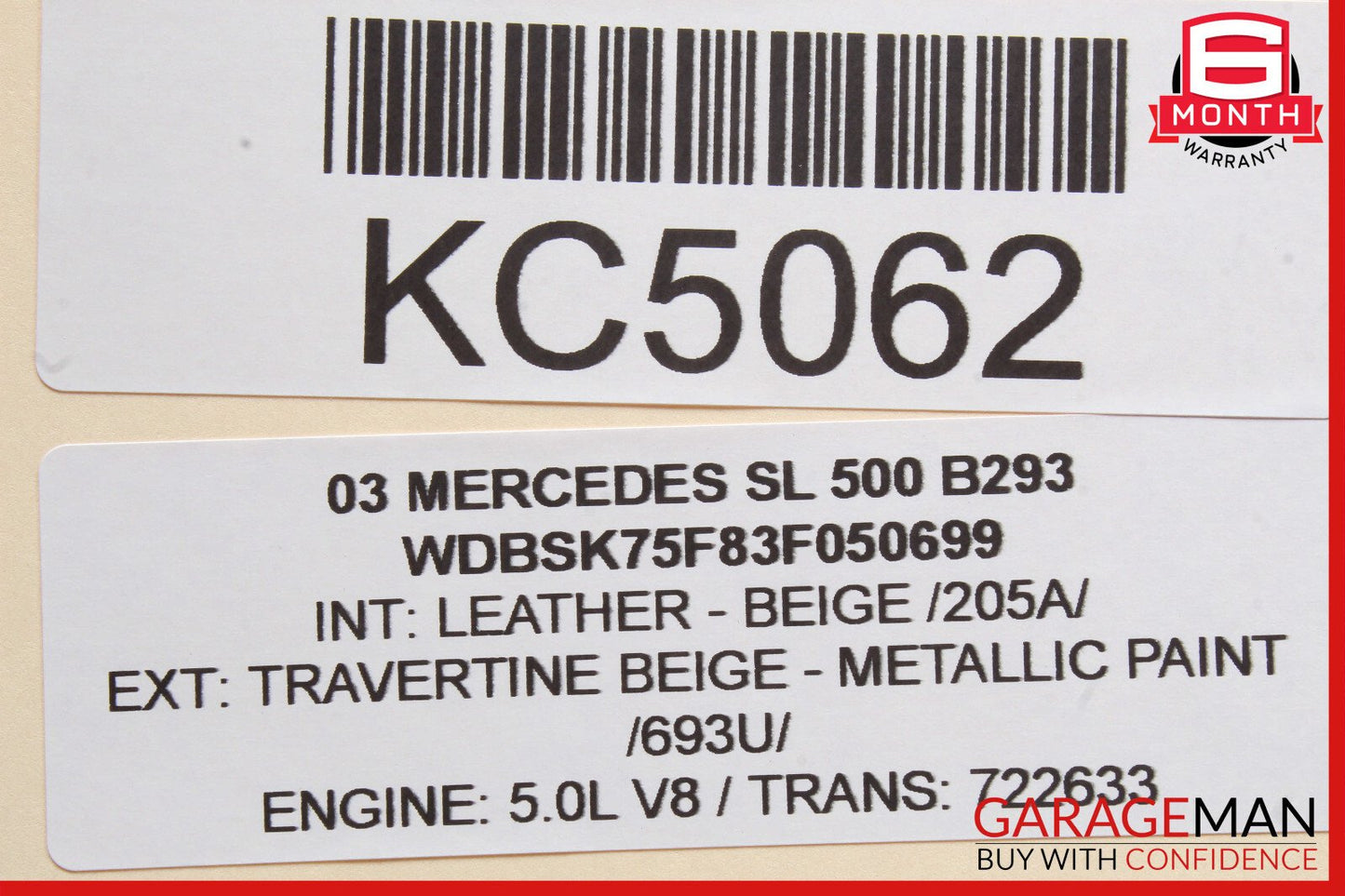 03-06 Mercedes R230 SL500 S55 Communication Voice Control Module 2038200885 OEM