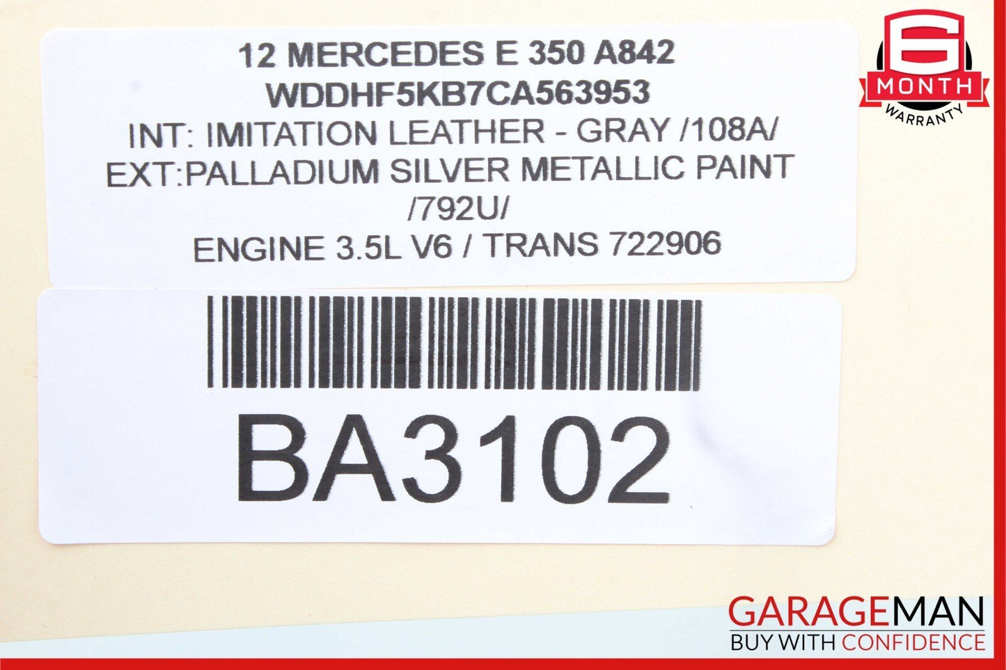 10-13 Mercedes W212 E350 E400 Front / Rear Right Exterior Door Handle Silver