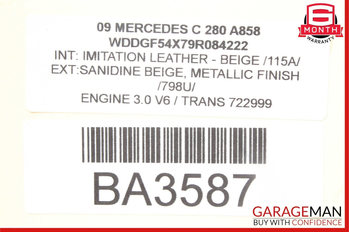 08-18 Mercedes E350 E400 GLK350 C280 Front Left Side Door Lock Latch Actuator