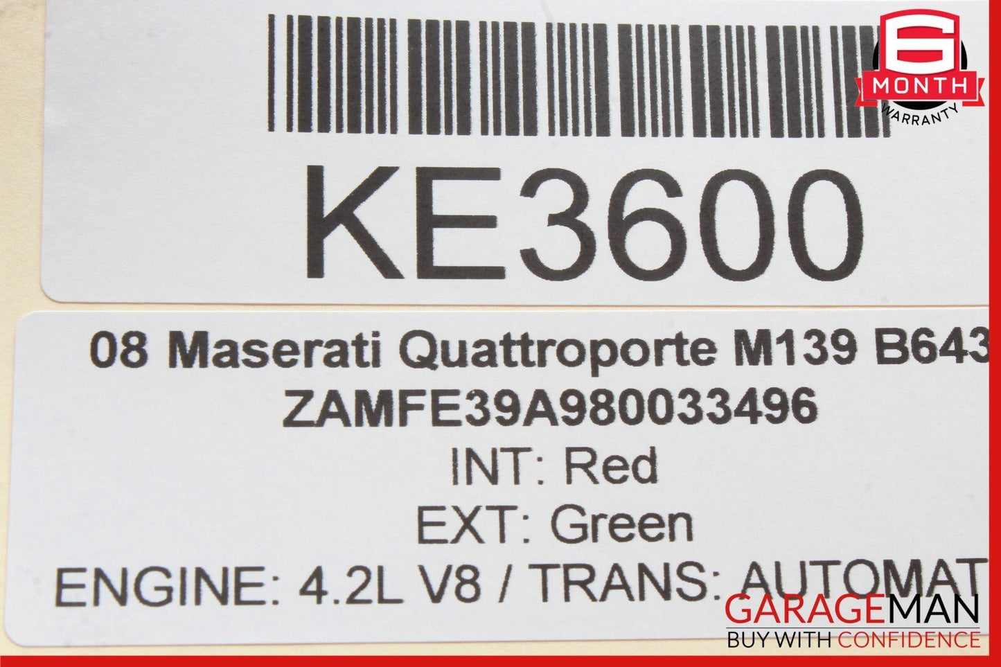 03-08 Maserati Quattroporte M139 Park Parking Assist Control Module OEM