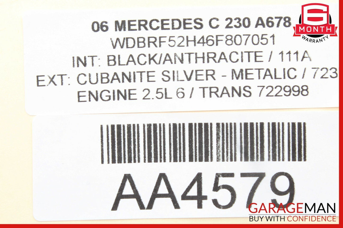 05-07 Mercedes W203 C230 C55 AMG Dash Hazard Light Switch Door Lock Control