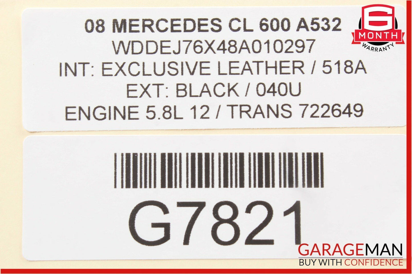 07-13 Mercedes W216 CL550 CL600 Rear Right & Left Side Door Tweeter Speaker Set