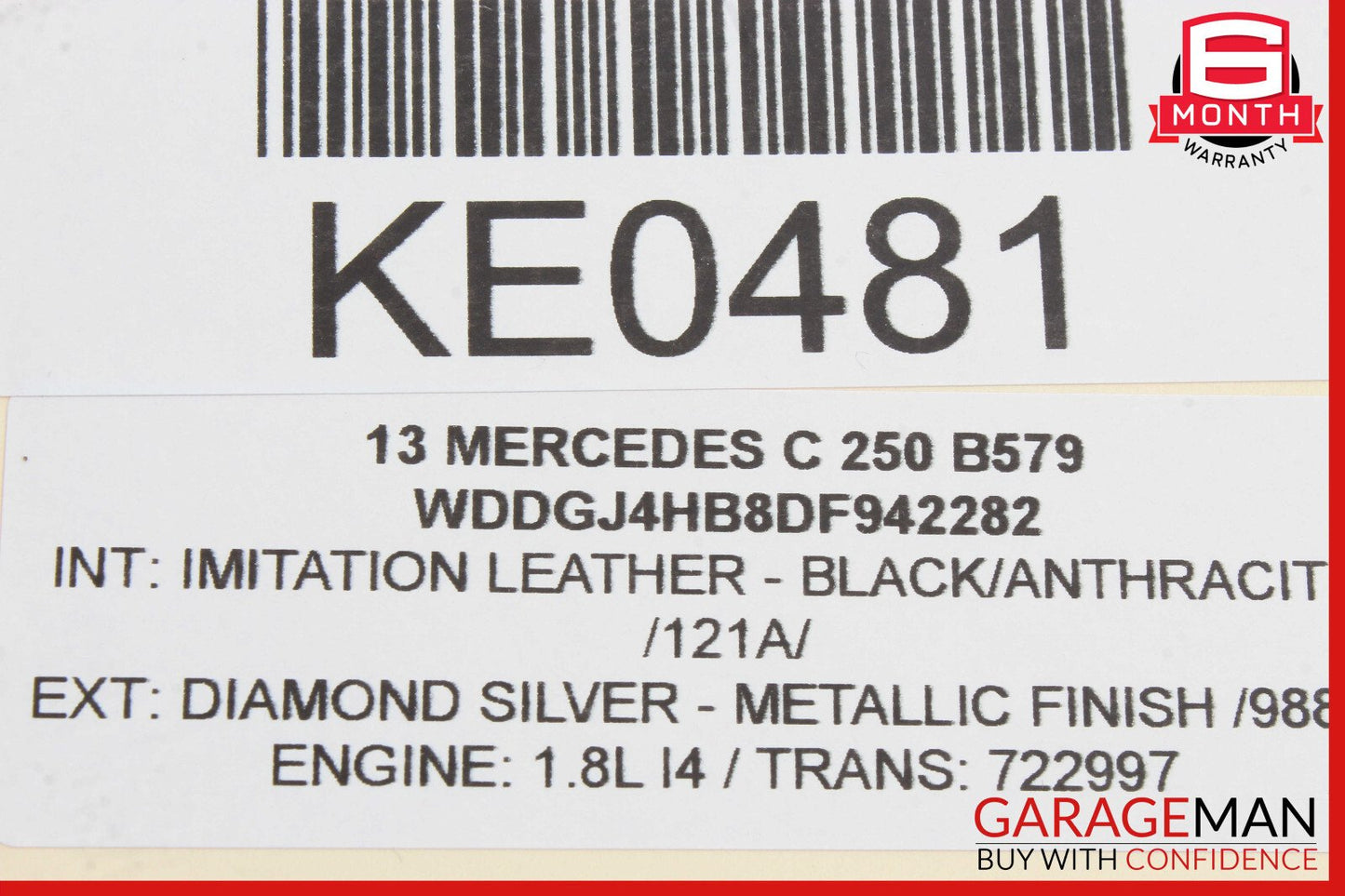 08-14 Mercedes W204 C350 C300 Front Left Door Lock Latch Actuator OEM
