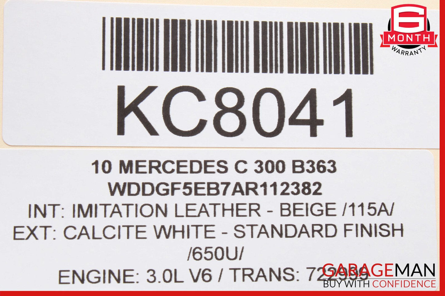 08-11 Mercedes W204 C300 Rear Right Side Exterior Door Handle OEM