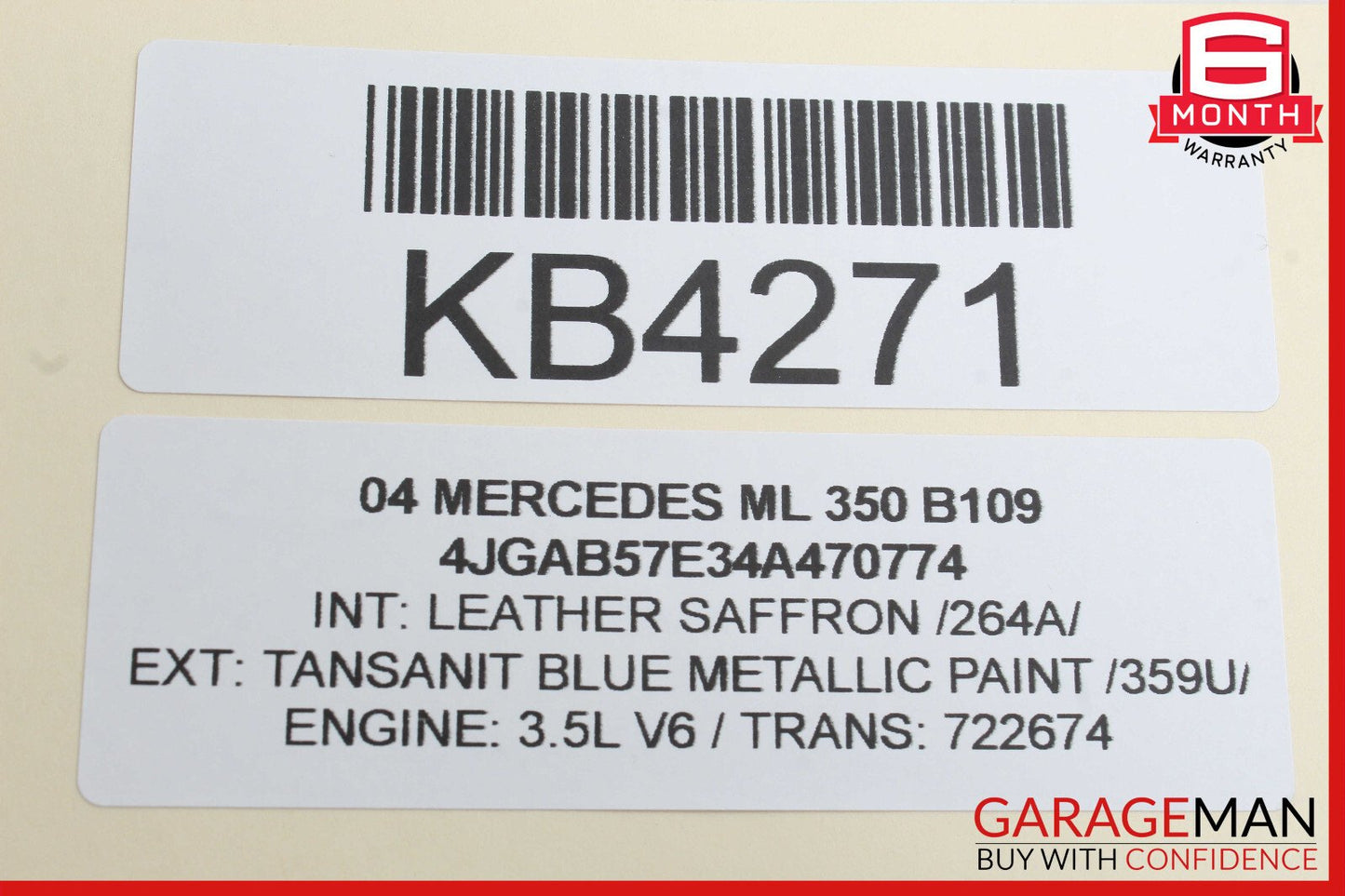 02-05 Mercedes W163 ML500 ML350 Instrument Cluster Speedometer OEM