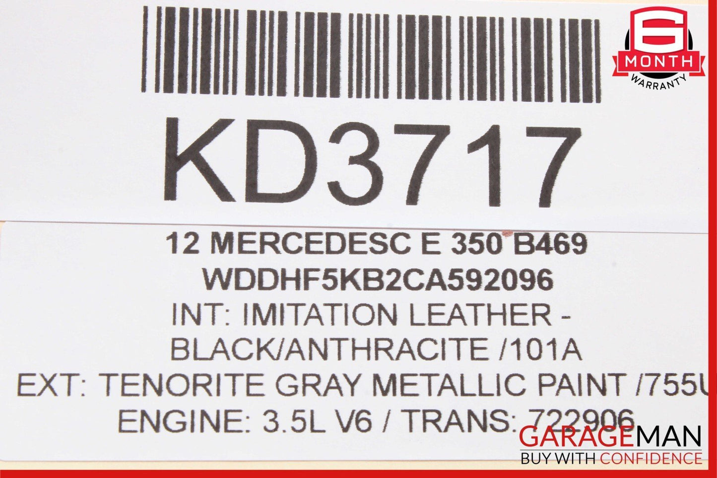 08-17 Mercedes W212 E350 Front Left Side Exterior Door Handle Tenorite Grey