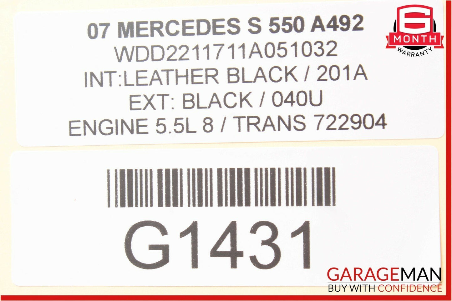 07-09 Mercedes W221 S550 S63 AMG CL550 Yaw Rate Acceleration Sensor Module OEM