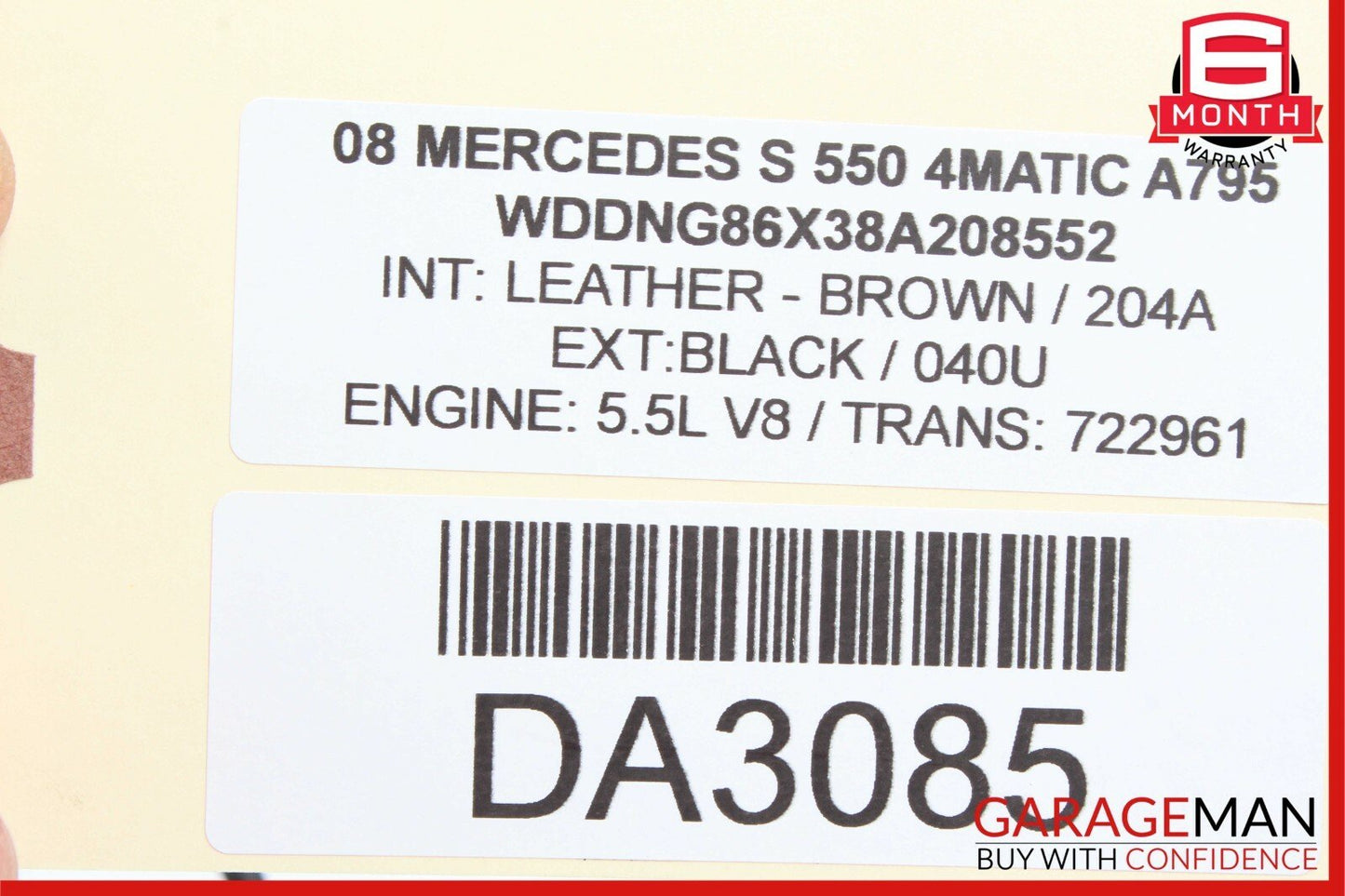 07-13 Mercedes W221 S550 CL65 AMG Front Left Door Lock Latch Actuator Keyless Go