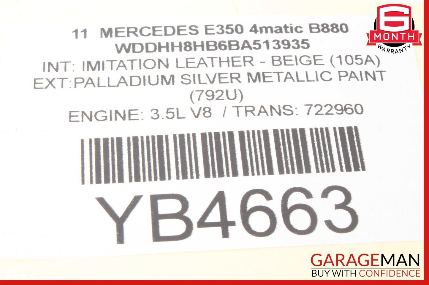10-17 Mercedes W212 E350 Front Left Side Exterior Door Handle Keyless Go OEM