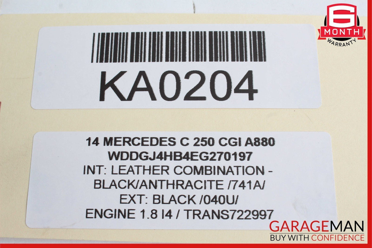 12-14 Mercedes W204 C250 C300 C350 Rear Right Taillight Tail Light Lamp LED