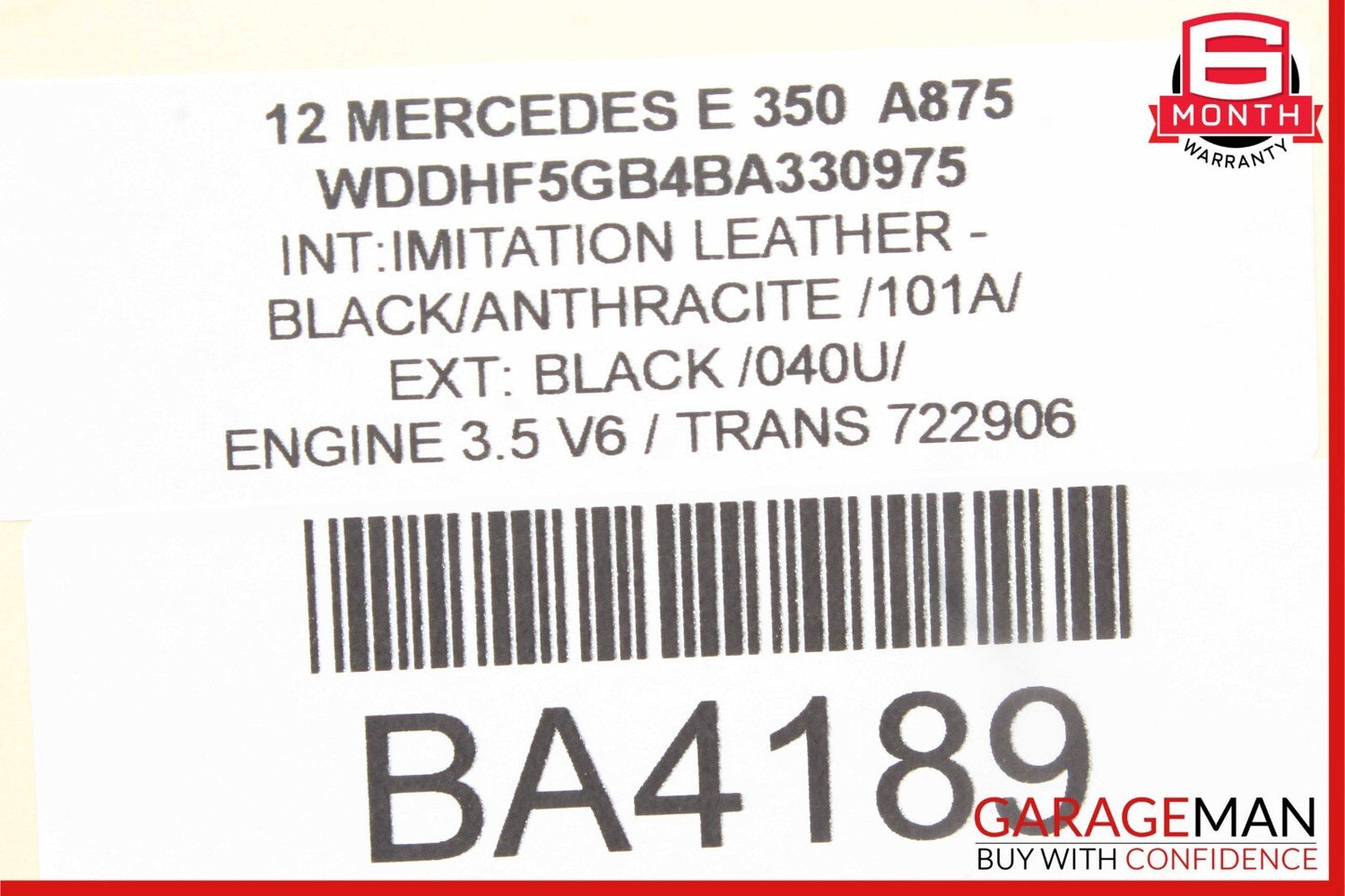 08-18 Mercedes X204 GLK350 E350 C300 CLS550 Rear Left Side Door Control Module