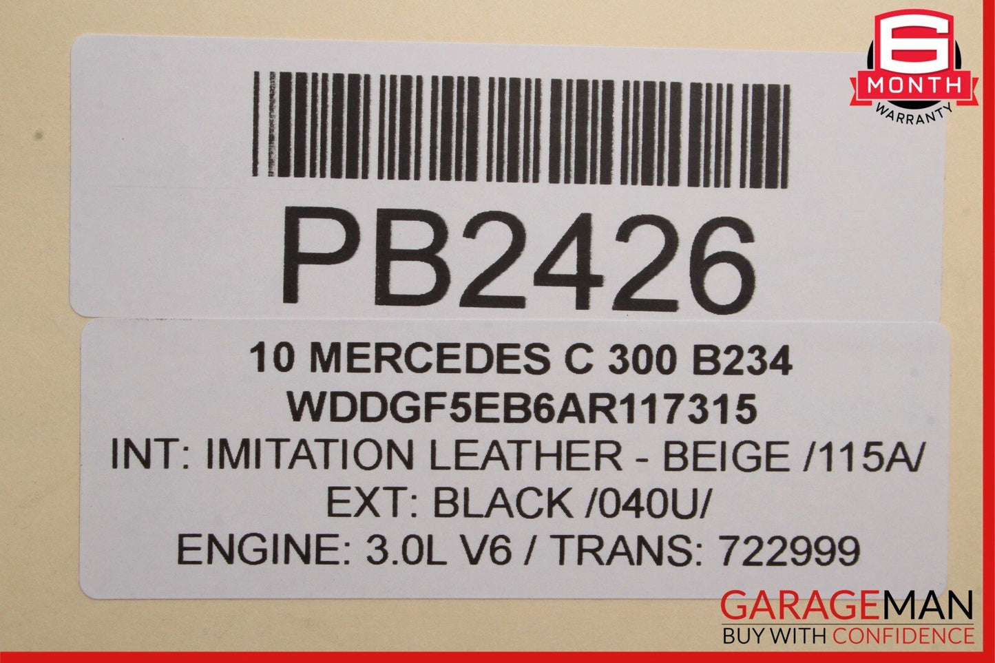 08-14 Mercedes W204 C300 C350 Left Side Skirt Rocker Moulding Cover Panel Black