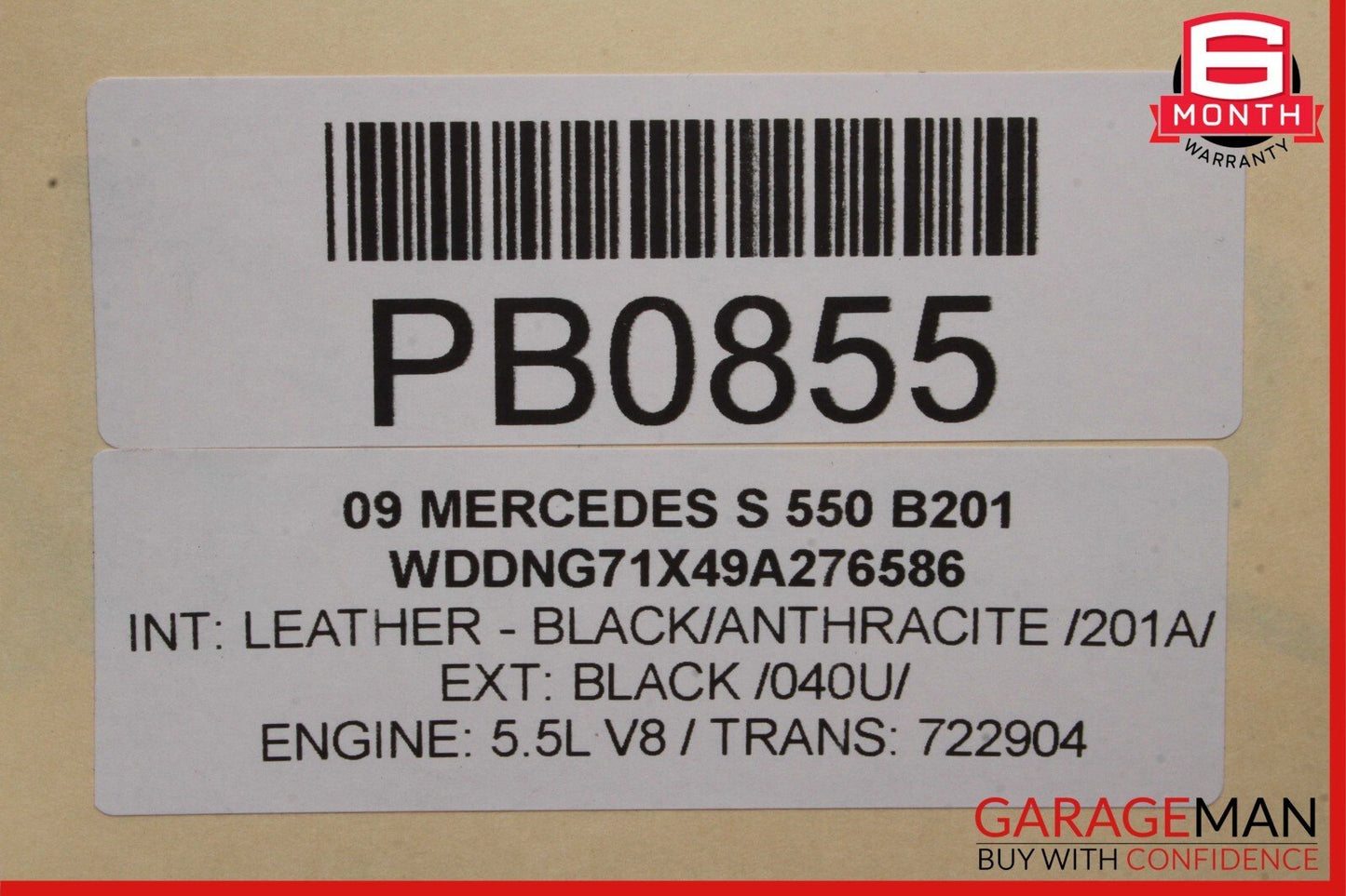 07-09 Mercedes W221 S550 S600 AMG Sport Rear Exhaust Muffler Tips Set of 2 Pc